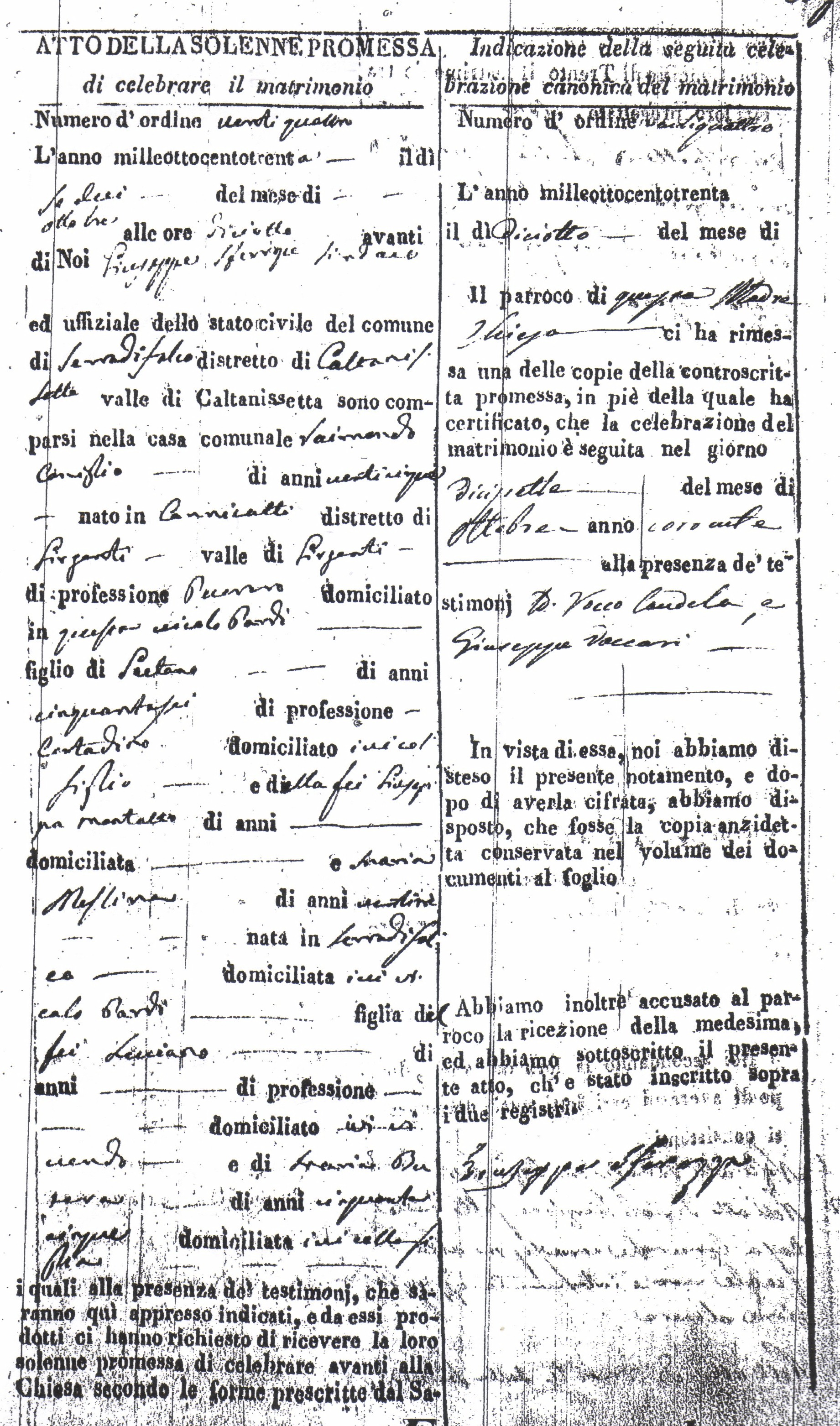 birth records of messina sicily